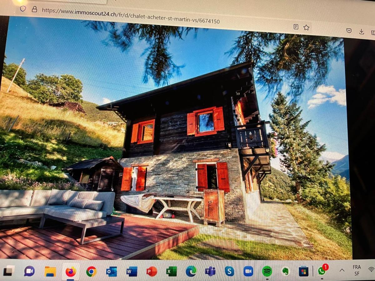 Chalet Edelweiss A Saint-Martin, Val D'Herens Luaran gambar